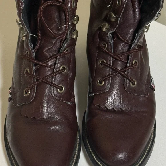 Tomy Lama Mens Briar Pitstop TW2006 Brown Leather Waterproof Work Boots 6.5 EE - Picture 8 of 8